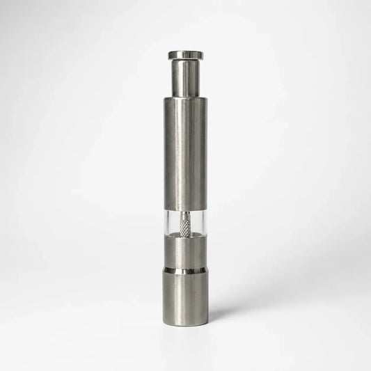 Premium Stainless Steel Push Button Salt & Pepper Grinder
