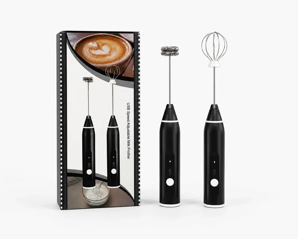 2-in-1 USB Rechargeable Coffee Beater & Milk Frother