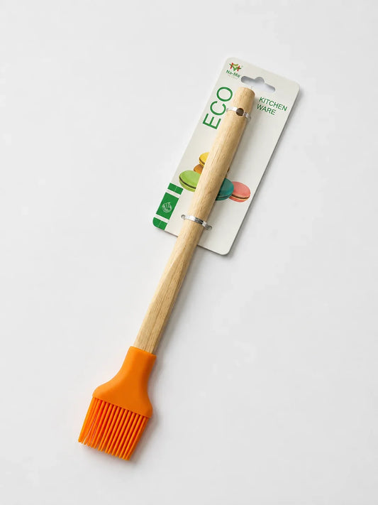 Premium Silicone Basting Brush with Wooden Handle