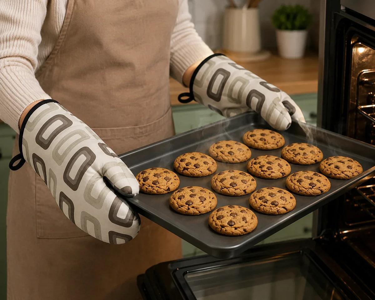 Premium Cotton Oven Mitt Set (2-Piece)