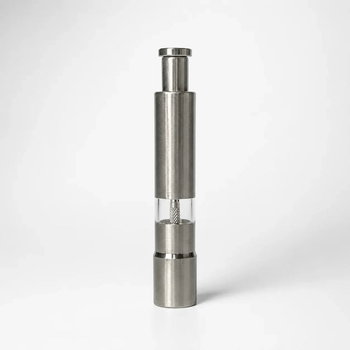 Premium Stainless Steel Push Button Salt &amp; Pepper Grinder