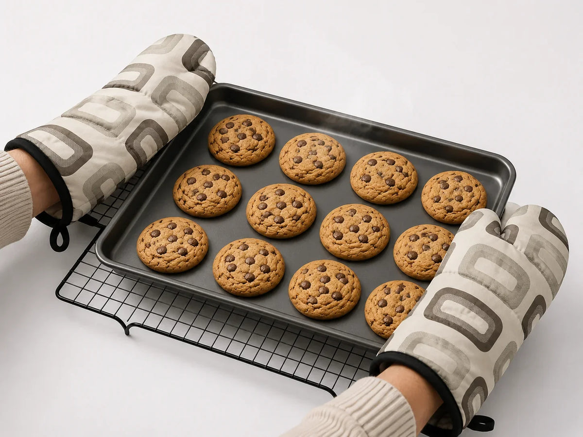 Premium Cotton Oven Mitt Set (2-Piece)