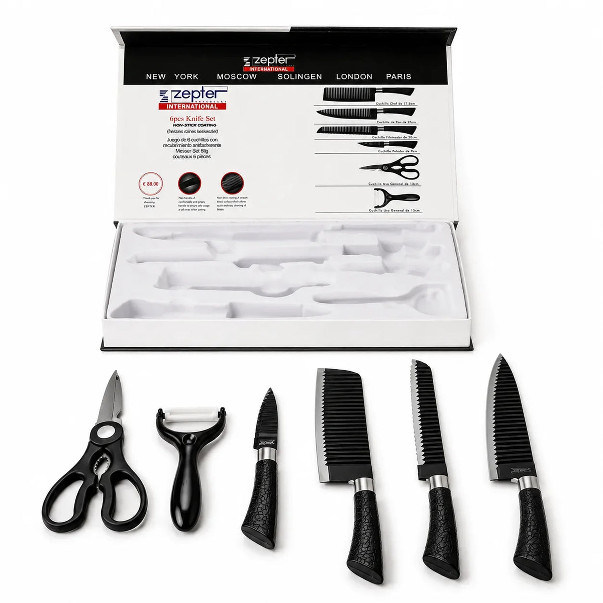 Zepter 6-Piece Kitchen Knife Set